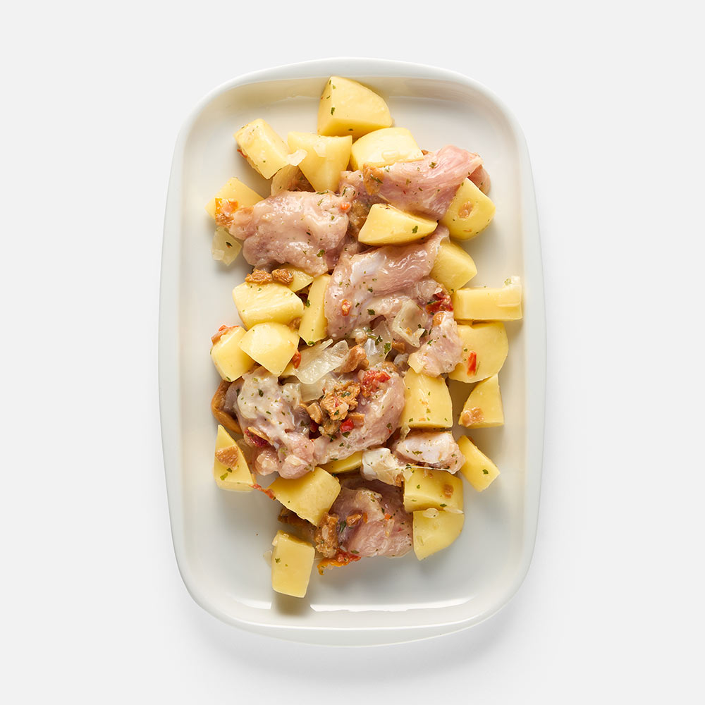 Мясо индейки Самокат бескостное с картофелем и лисичками охлажденное 650 г 329₽