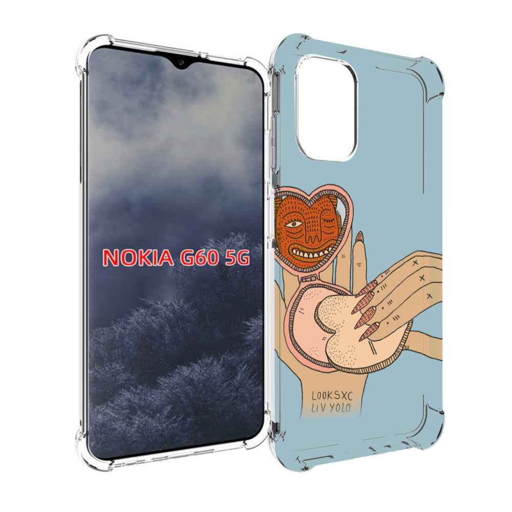 

Чехол MyPads макияж картинка женский для Nokia G60 5G, Прозрачный, Tocco