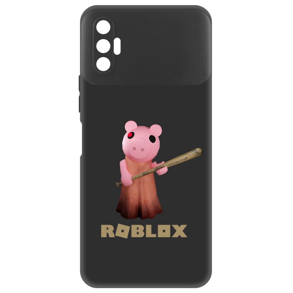 

Чехол-накладка Софт Roblox-Пигги для TECNO Spark 8P, Черный