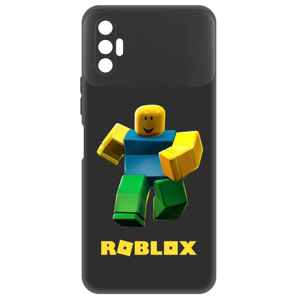 

Чехол-накладка Софт Roblox-Классический Нуб для TECNO Spark 8P, Черный