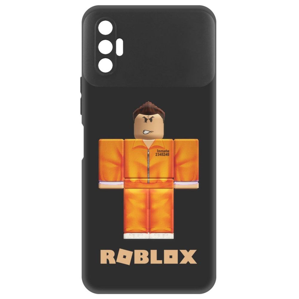 

Чехол-накладка Софт Roblox-Заключенный для TECNO Spark 8P, Черный