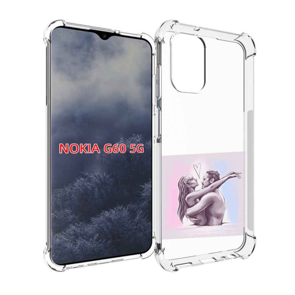 

Чехол MyPads любовные-тела для Nokia G60 5G, Прозрачный, Tocco