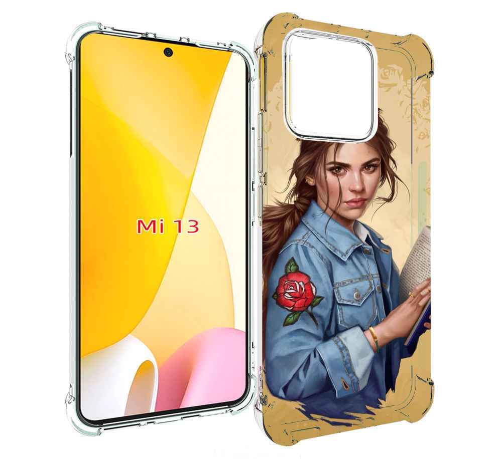 

Чехол MyPads девушка-в-бежевом-фоне для Xiaomi 13, Прозрачный, Tocco