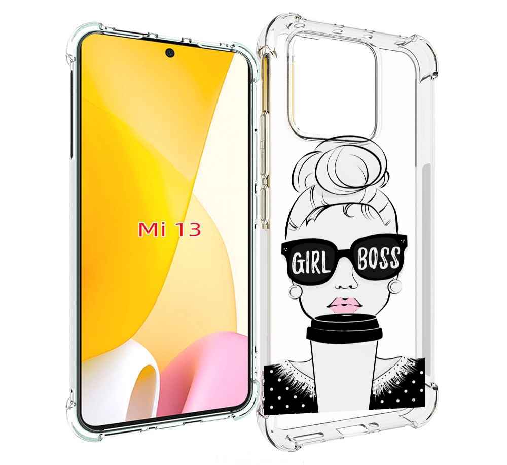 

Чехол MyPads девушка-босс женский для Xiaomi 13, Прозрачный, Tocco