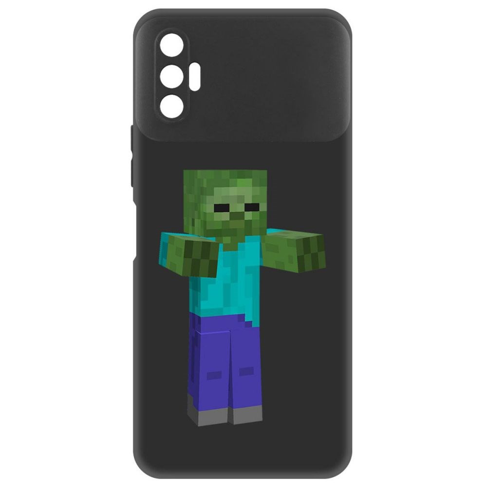 

Чехол-накладка Софт Minecraft-Гигант для TECNO Spark 8P, Черный
