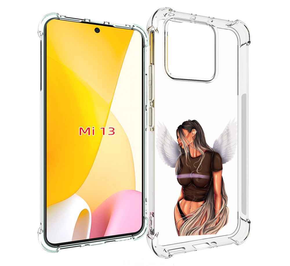 

Чехол MyPads девушка-ангел-с-крыльями женский для Xiaomi 13, Прозрачный, Tocco