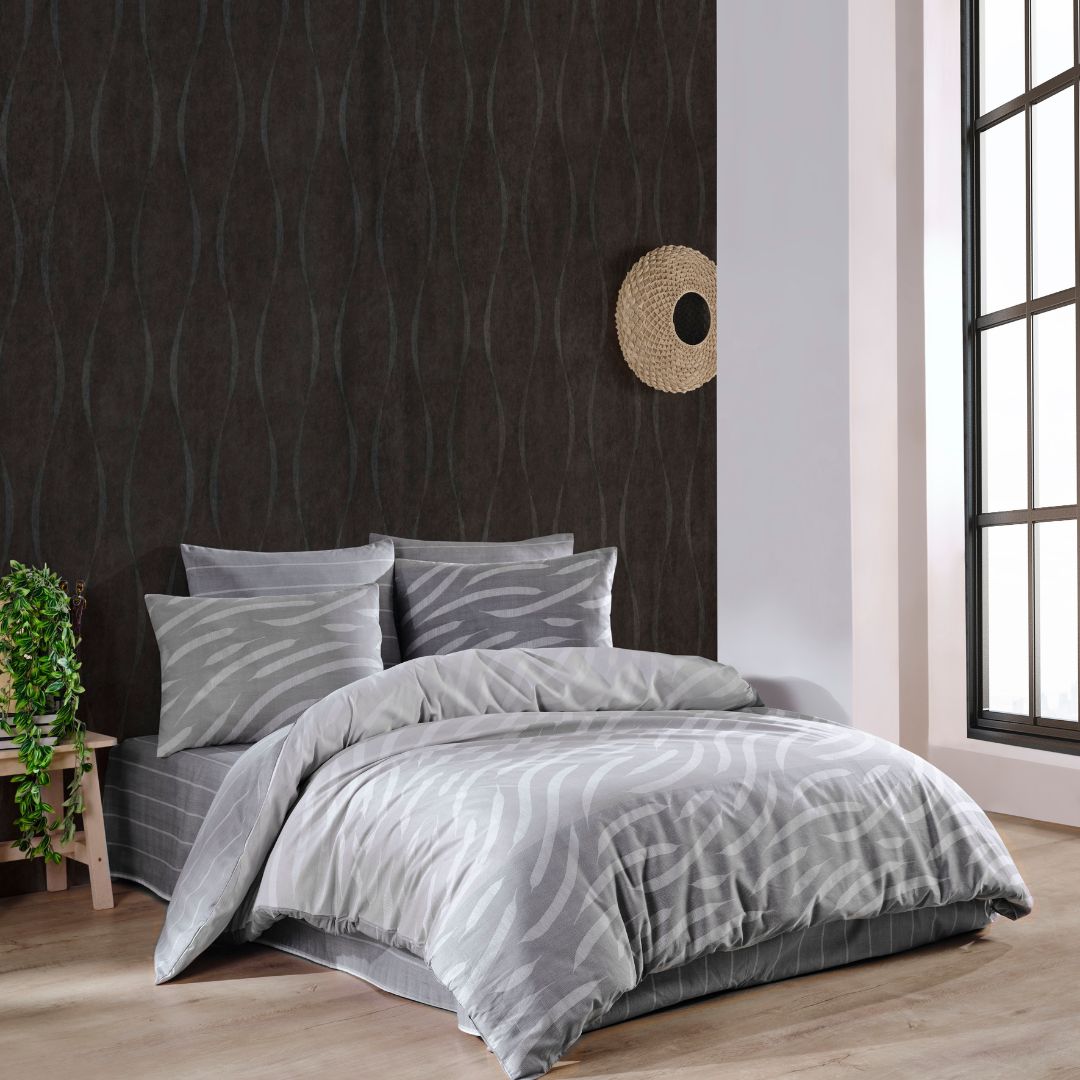 Комплект постельного белья MAJOLI Prime Grey семейный