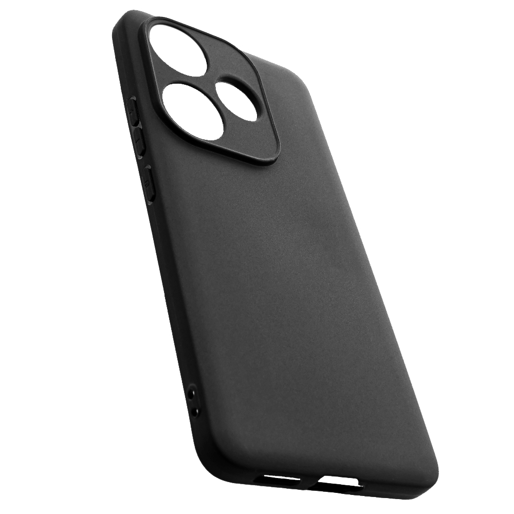 

Силиконовый чехол TPU Case матовый для Poco F6, Xiaomi Redmi Turbo 3 черный