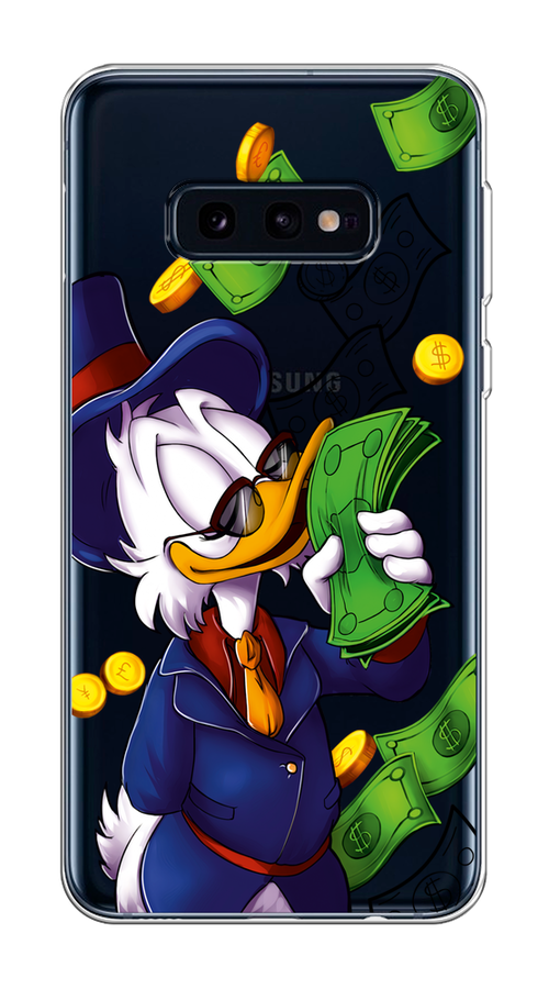 

Чехол на Samsung Galaxy S10E "Scrooge McDuck with Money", Синий;зеленый;белый, 27250-6