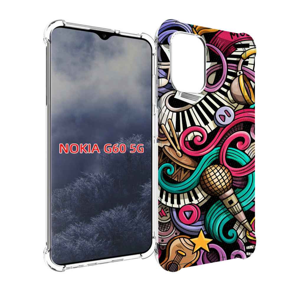 

Чехол MyPads любимая-музыка для Nokia G60 5G, Прозрачный, Tocco