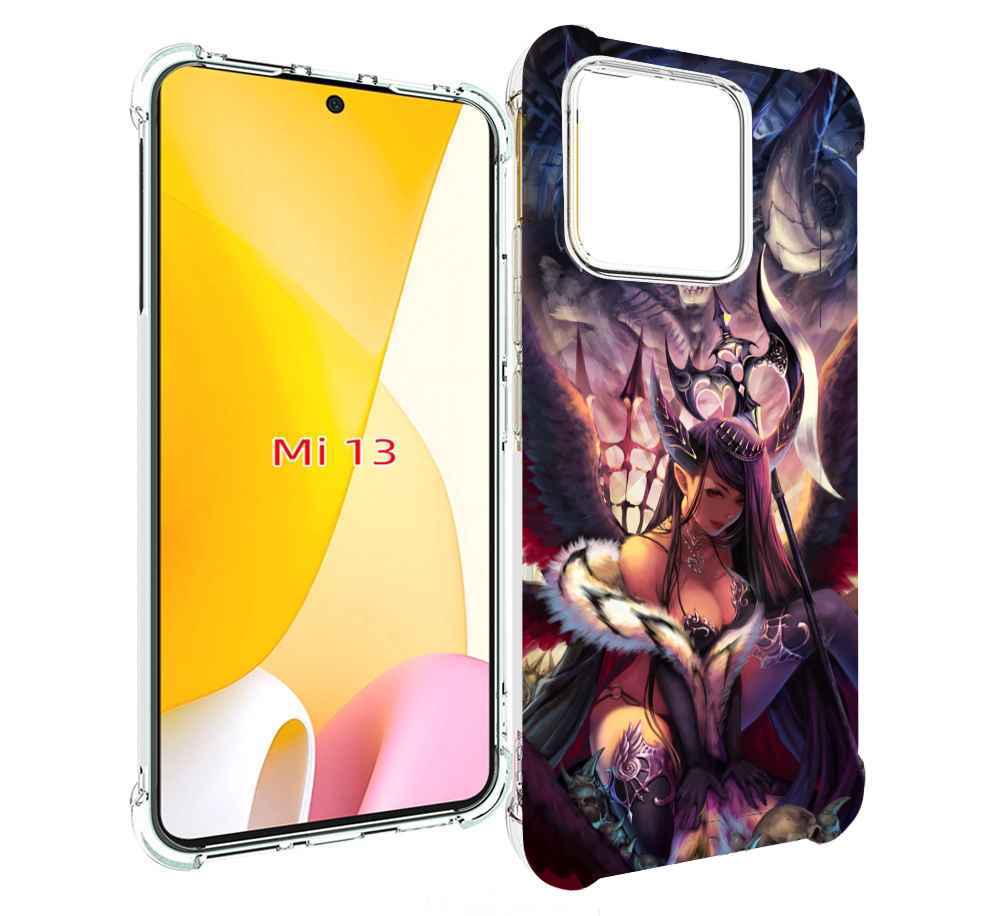 

Чехол MyPads девушка с демоном на фоне женский для Xiaomi 13, Прозрачный, Tocco