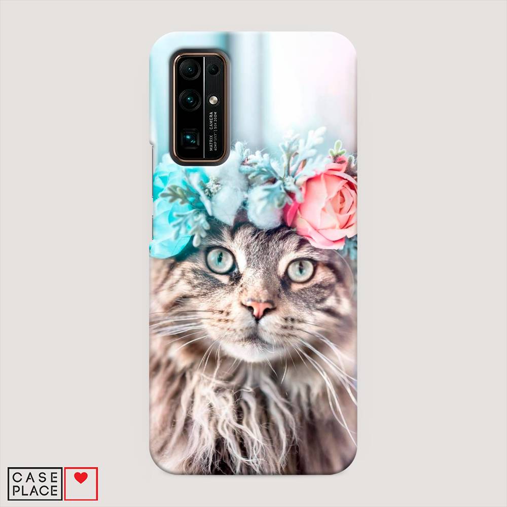 

Чехол Awog "Кот в венке" для Honor 30