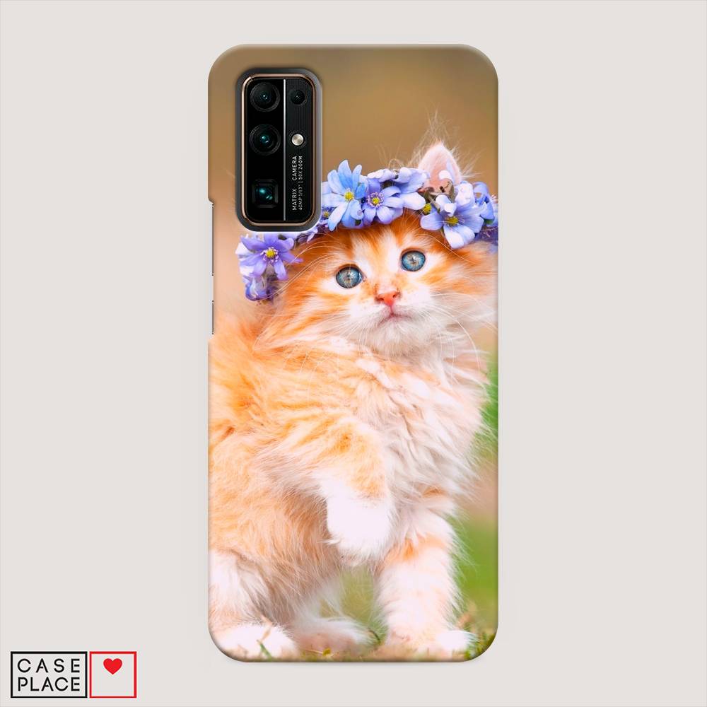 

Чехол Awog "Рыжий кот в венке" для Honor 30