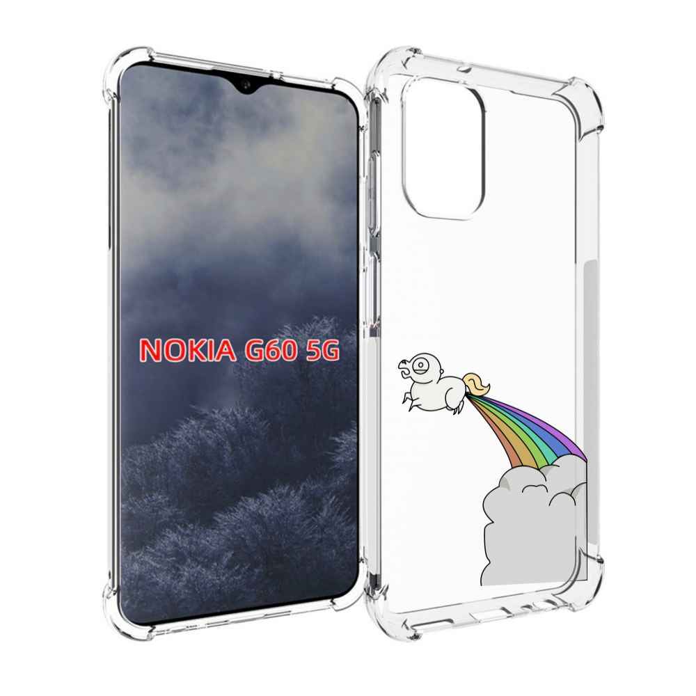 

Чехол MyPads летающее-пони детский для Nokia G60 5G, Прозрачный, Tocco