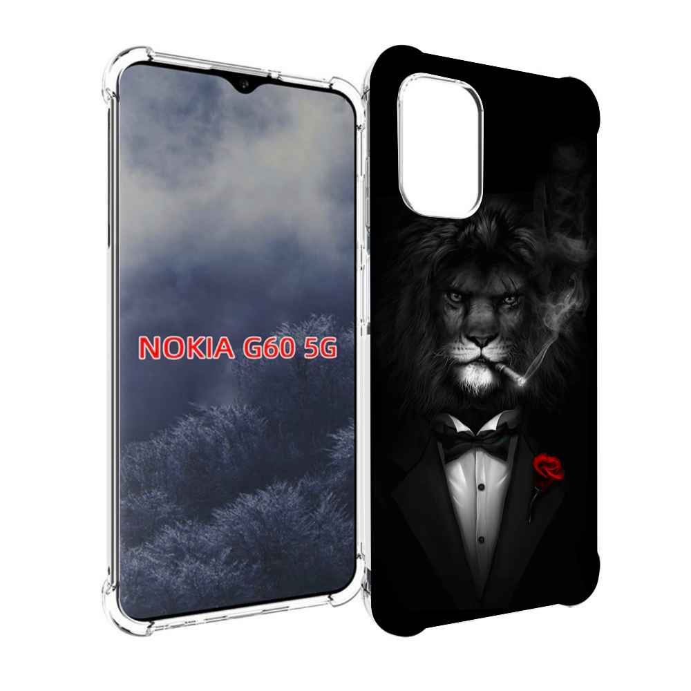 

Чехол MyPads лев-в-темноте-с-сигаретой мужской для Nokia G60 5G, Прозрачный, Tocco