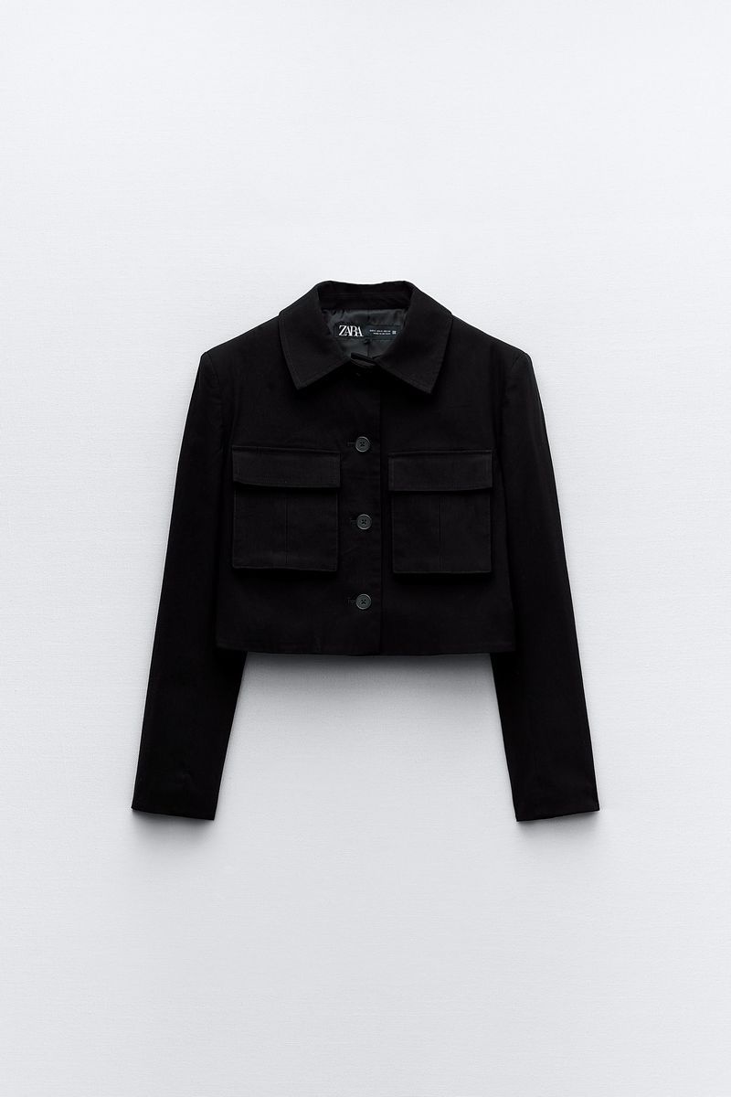 

Жакет женский ZARA 09929122 черный XS, 09929122