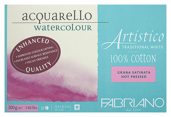 

Альбом-склейка Fabriano Artistico Traditional White Сатин для акварели 30 x 45 см 20 л