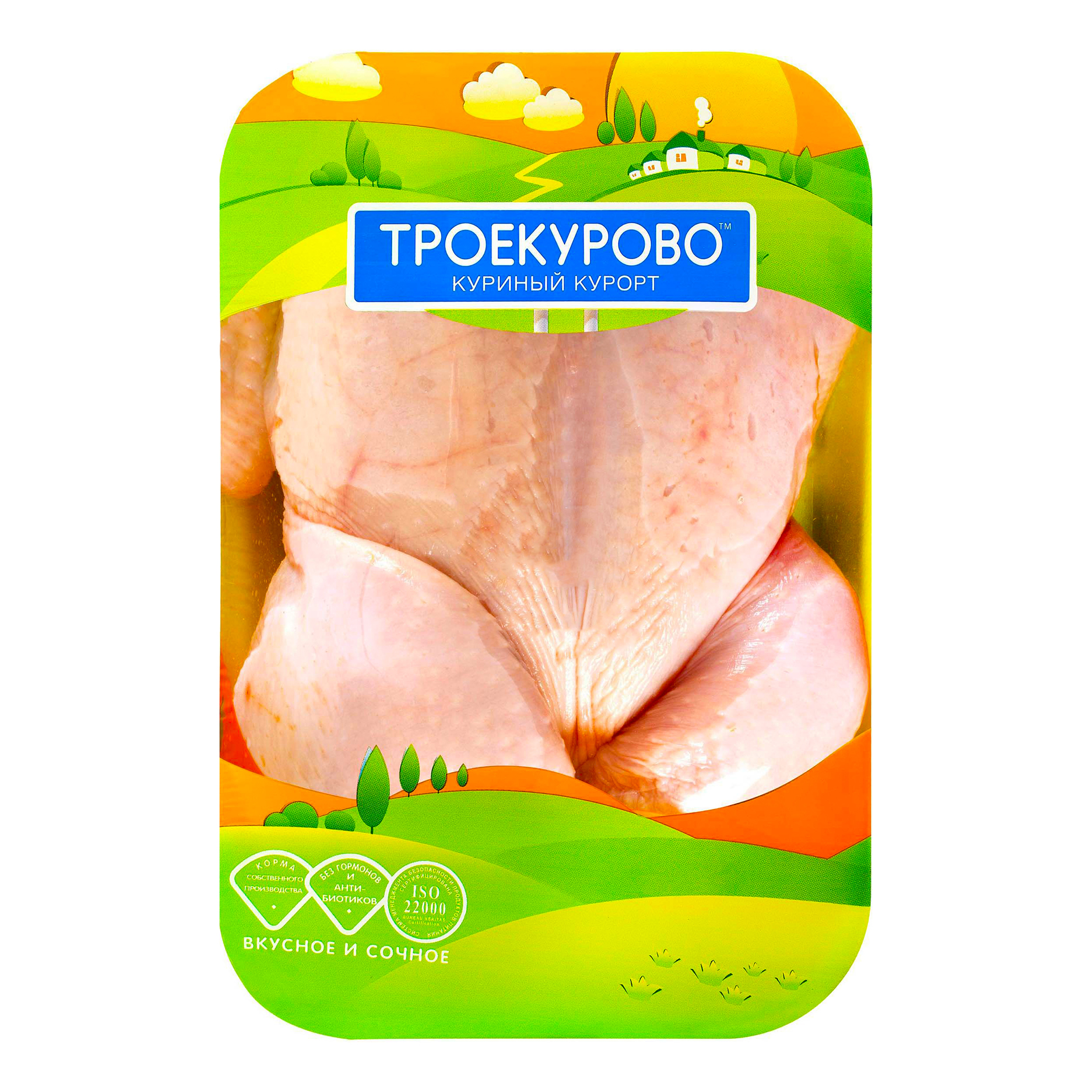 

Тушка куриная на кости Троекурово охлажденная +-1 кг