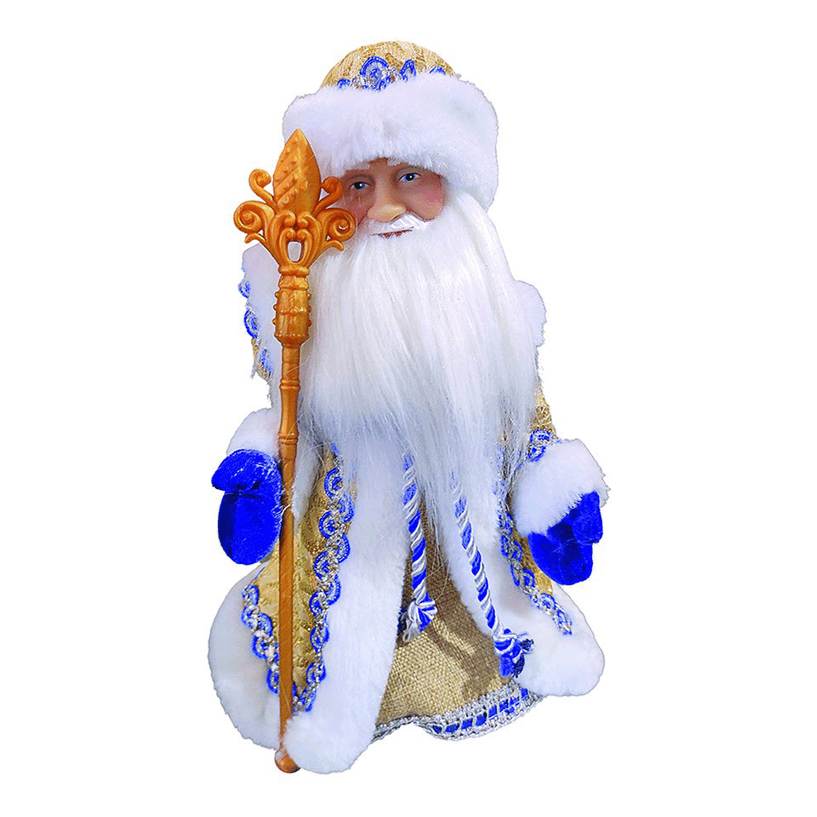 Новогодняя фигурка Santas World Дед Мороз интерактивная с музыкой 15х15х30 см 1999₽