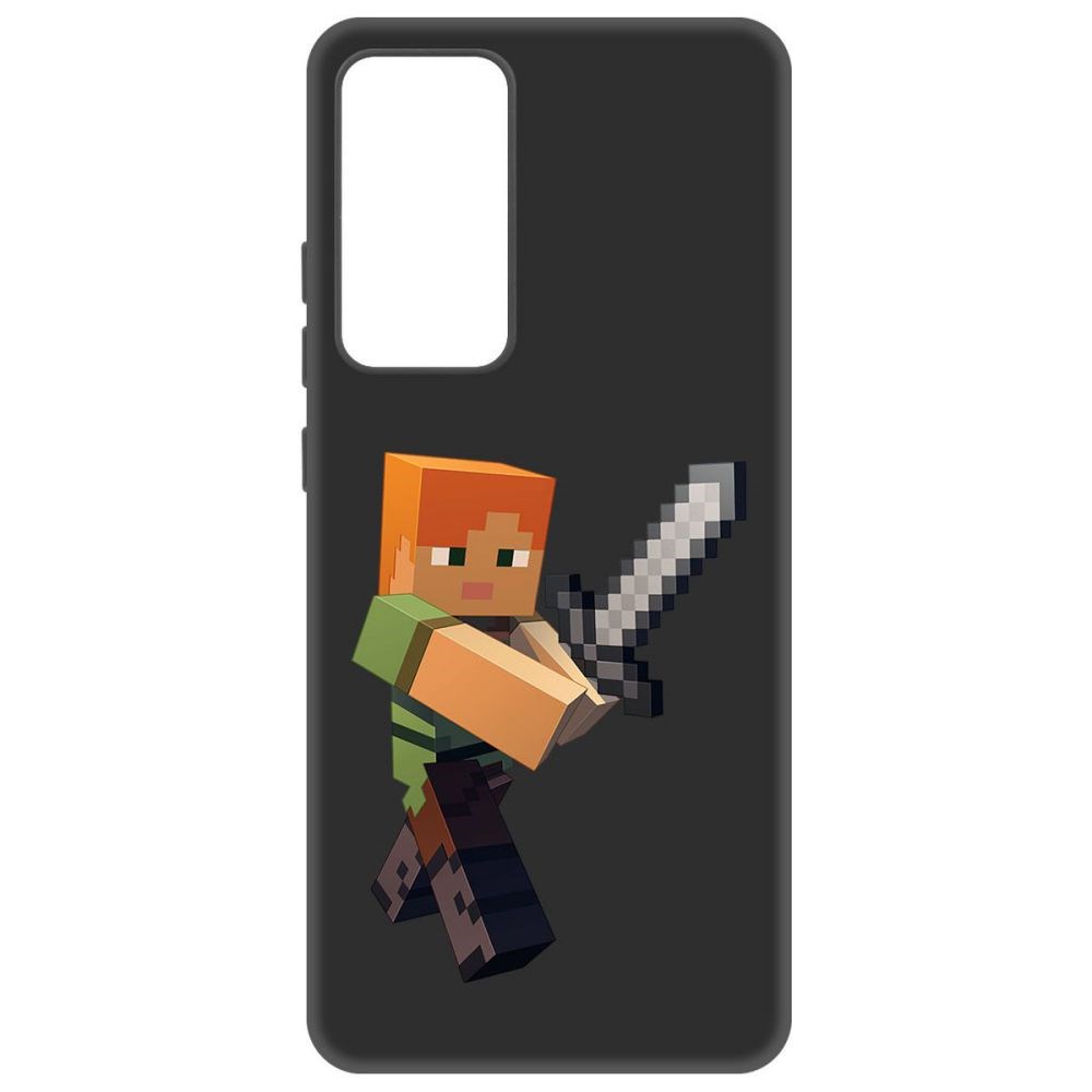 

Чехол-накладка Софт Minecraft-Алекс для Xiaomi 12X, Черный