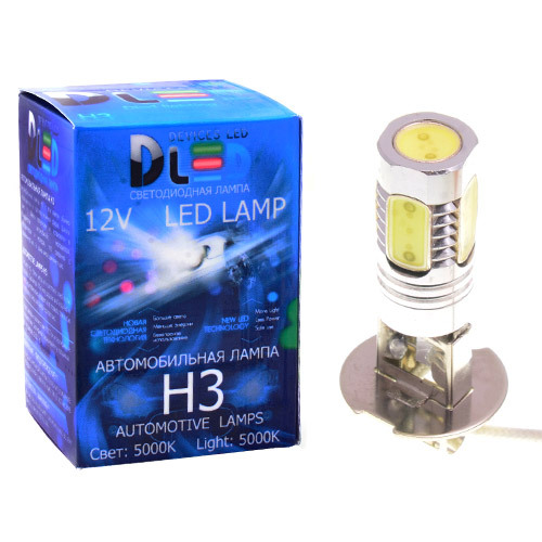 фото Светодиодная автомобильная лампа h3 - 6.5w (1 лампа в упаковке) dled