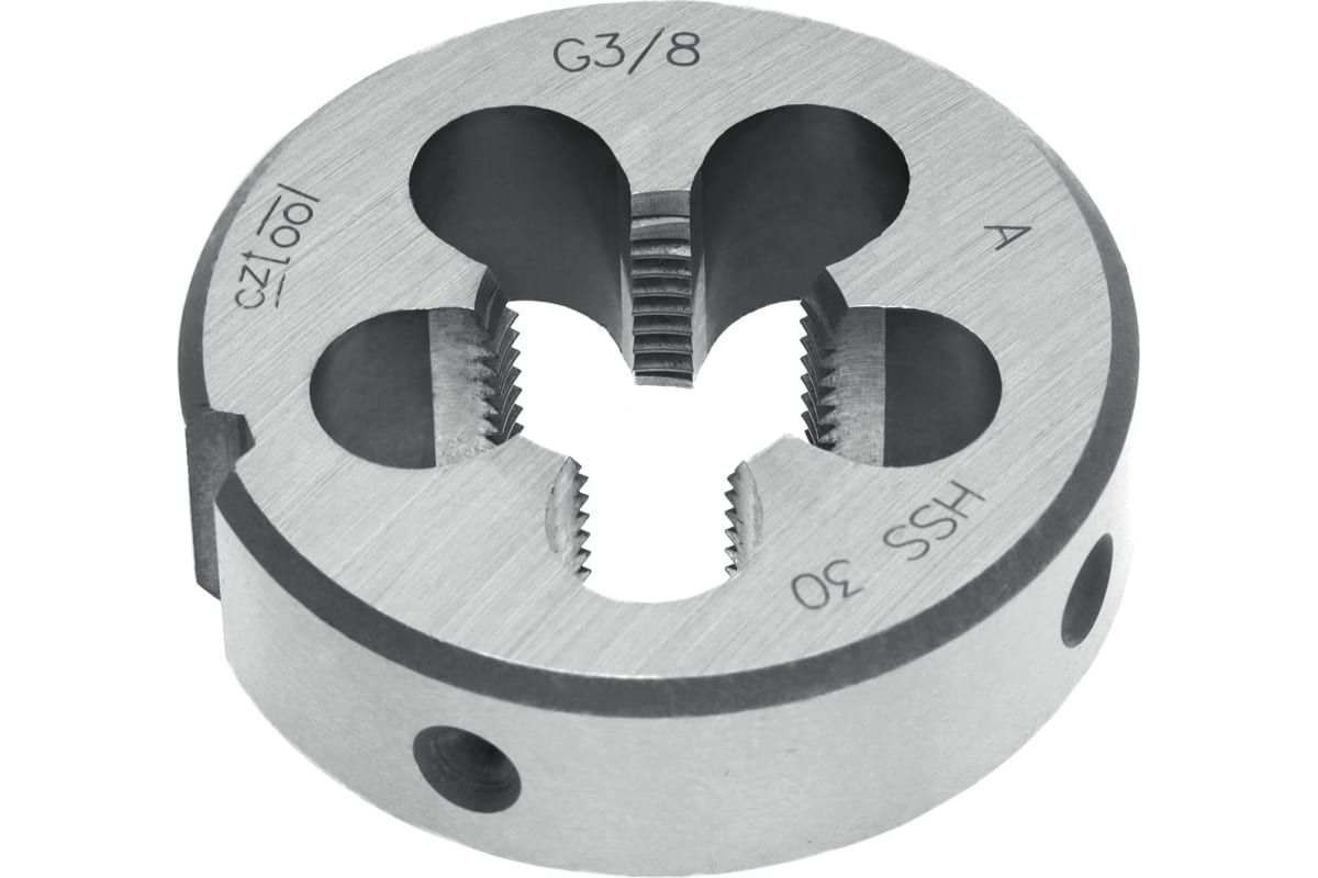 

Плашка, трубная резьба HSS G 3/8 дюйма Bucovice Tools 242380