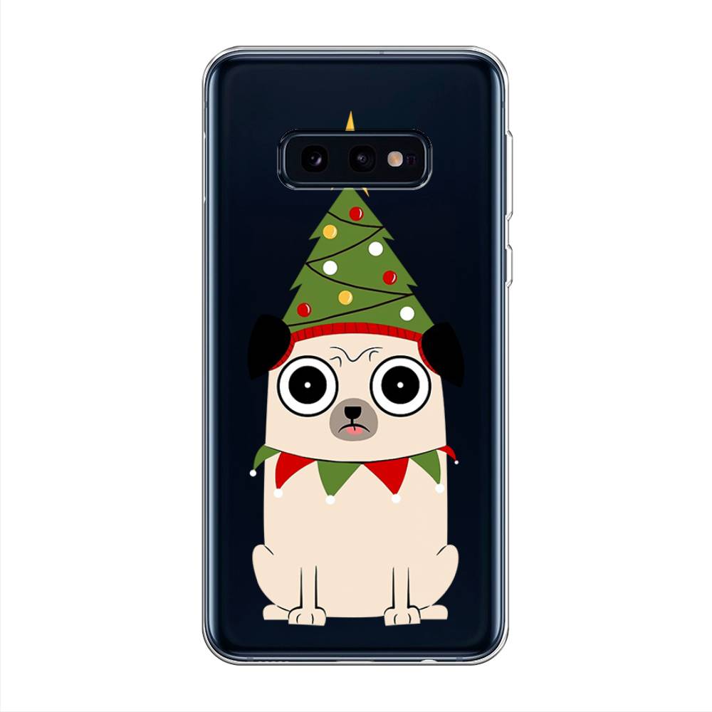 

Чехол на Samsung Galaxy S10E "Собачка с ёлочкой", Бежевый;красный;зеленый, 27250-1