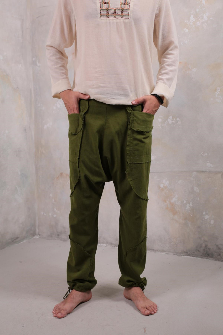

Брюки мужские Saman Butik 20065 зеленые S (доставка из-за рубежа), Зеленый, 20065