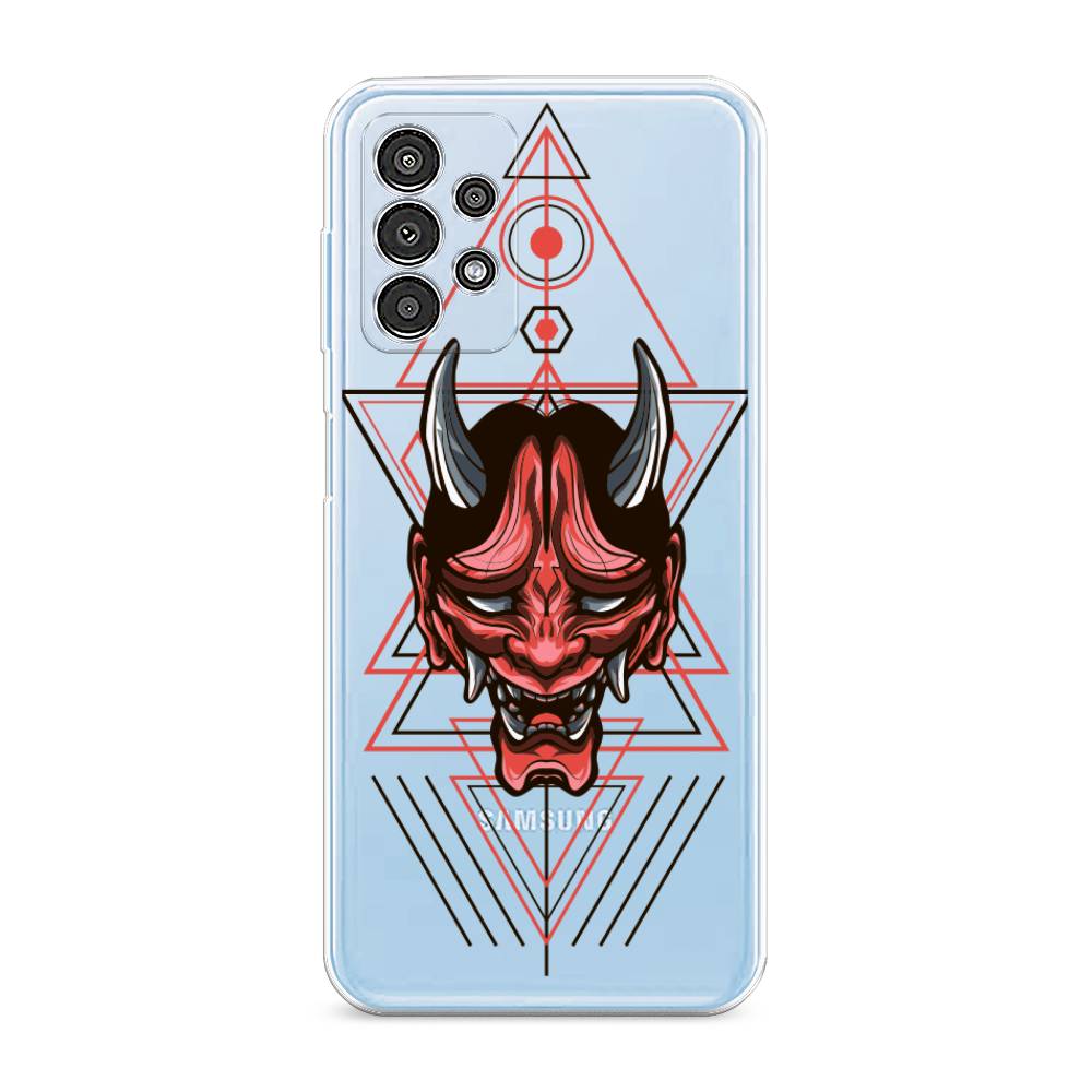 

Чехол на Samsung Galaxy A13 4G "Hanya Oni mask", Серый;красный;черный, 2104850-4