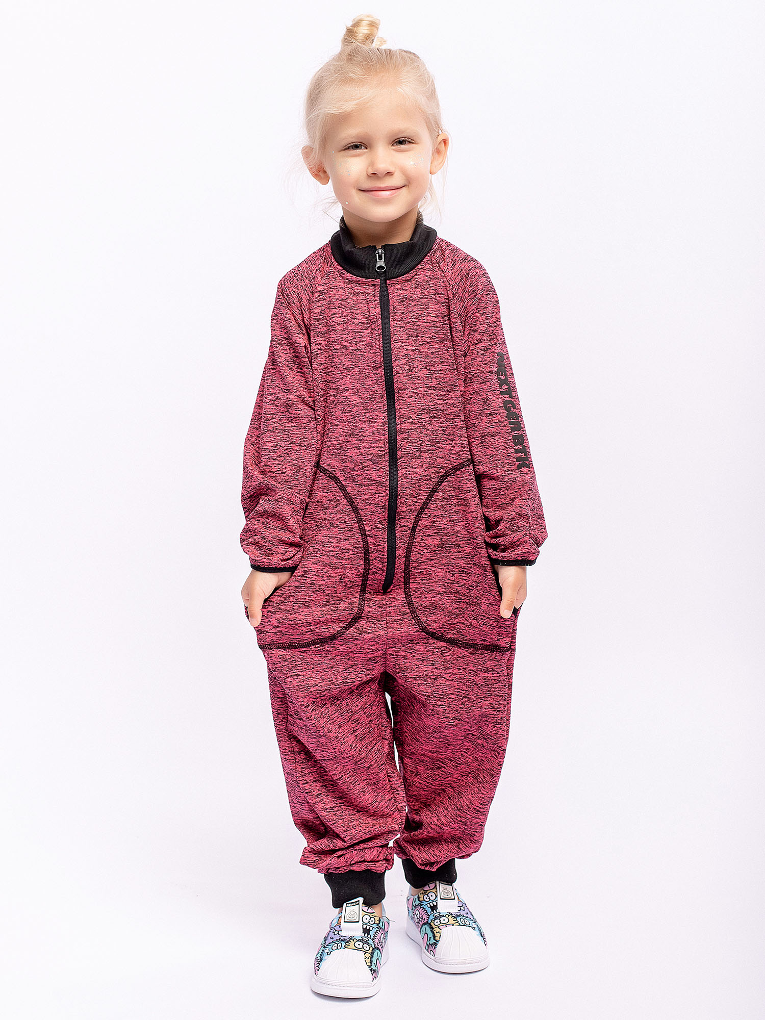 

Комбинезон детский Batik 161-23з-01, розовый меланж, 122, 161-23з-01