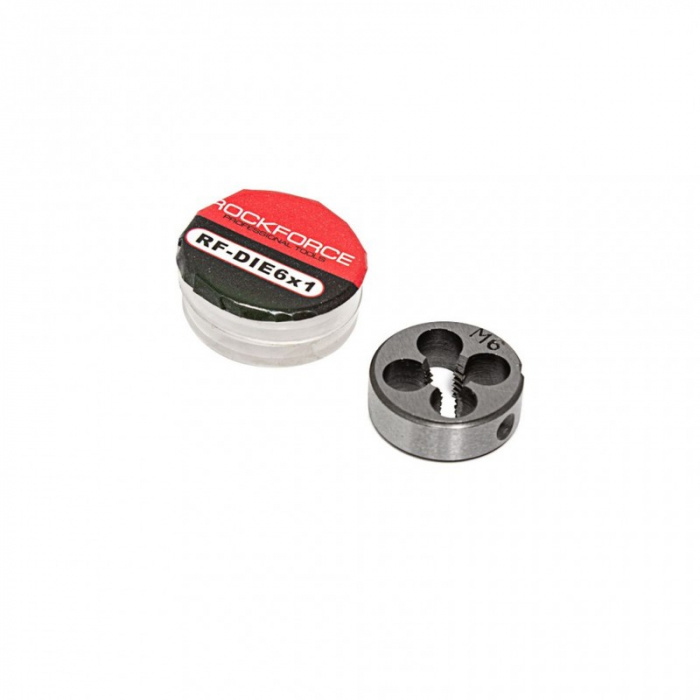

Плашка <<ROCKFORCE RF-DIE6x1>> М6х1.0мм,круглая,метрическая резьба