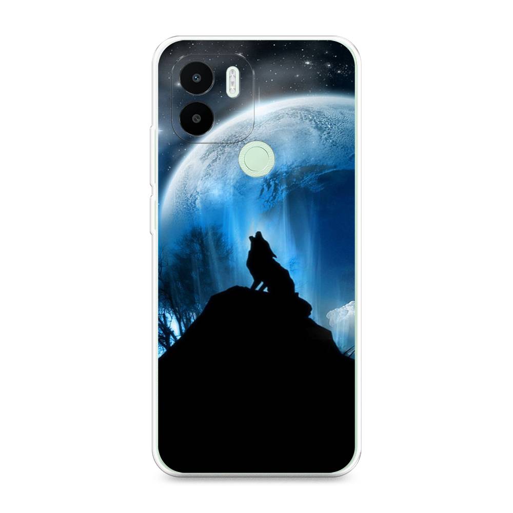 

Чехол на Redmi A1+ "Волк 2", Синий;черный;белый, 316750-1