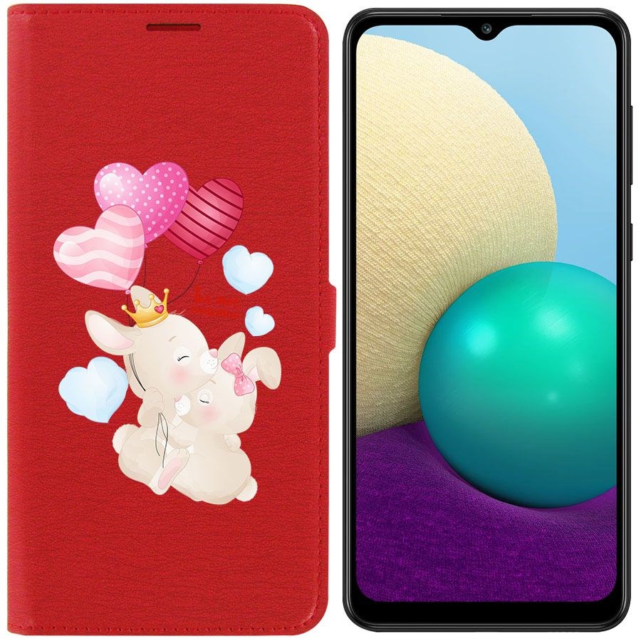

Чехол-книжка Krutoff Eco Book для Samsung Galaxy A02 (A022) Ты-моё счастье (красный)