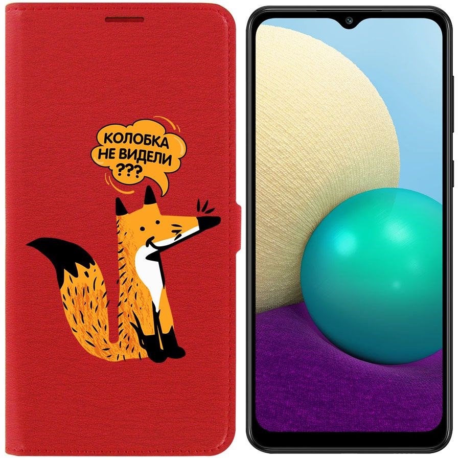 

Чехол-книжка Krutoff Eco Book для Samsung Galaxy A02 (A022) Лиса (красный)