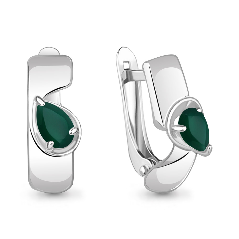 

Серьги из серебра с агатом Aquamarine Aquamarine 4780509_925_р, 4780509_925_р