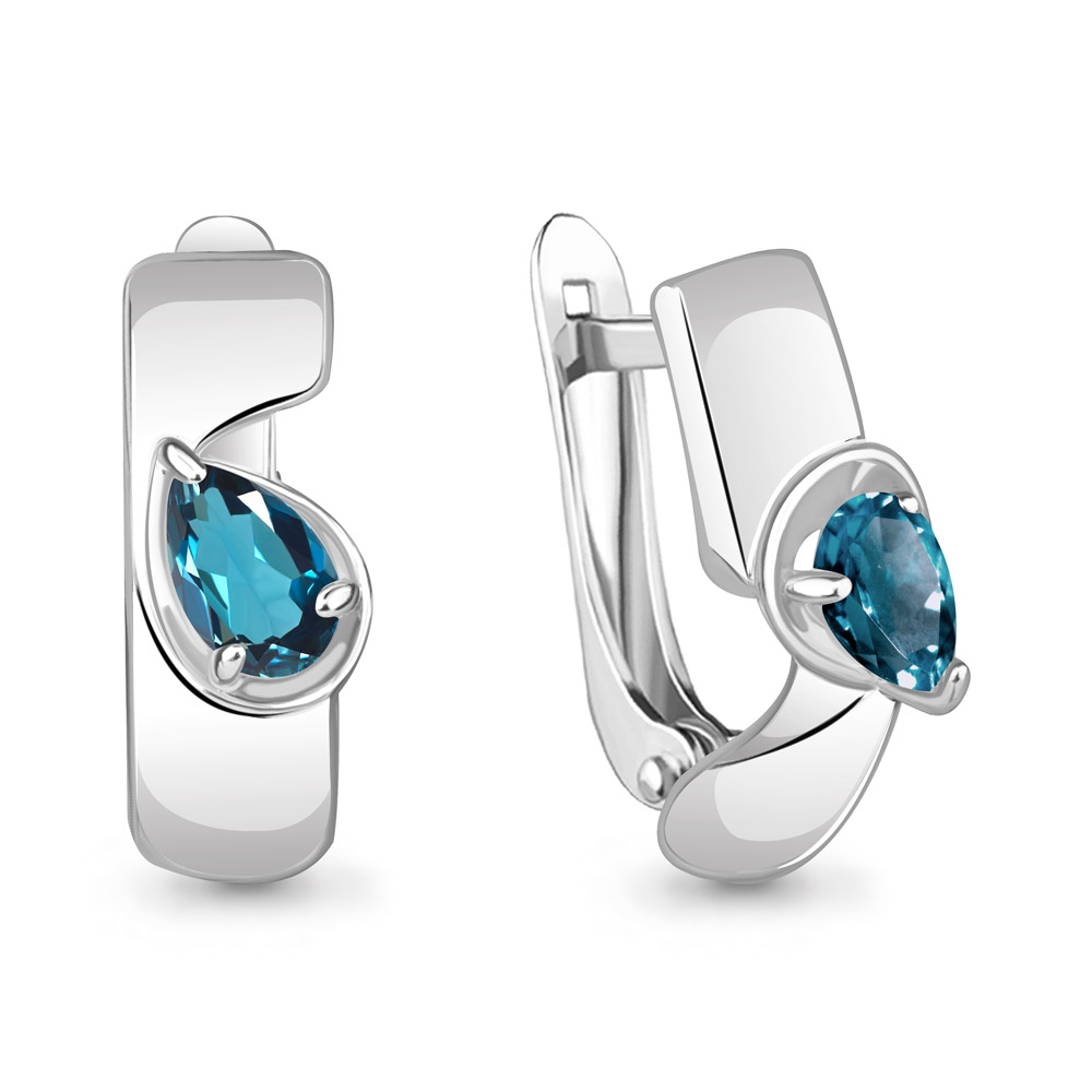

Серьги из серебра с топазом Aquamarine Aquamarine 4780508_925_р, 4780508_925_р