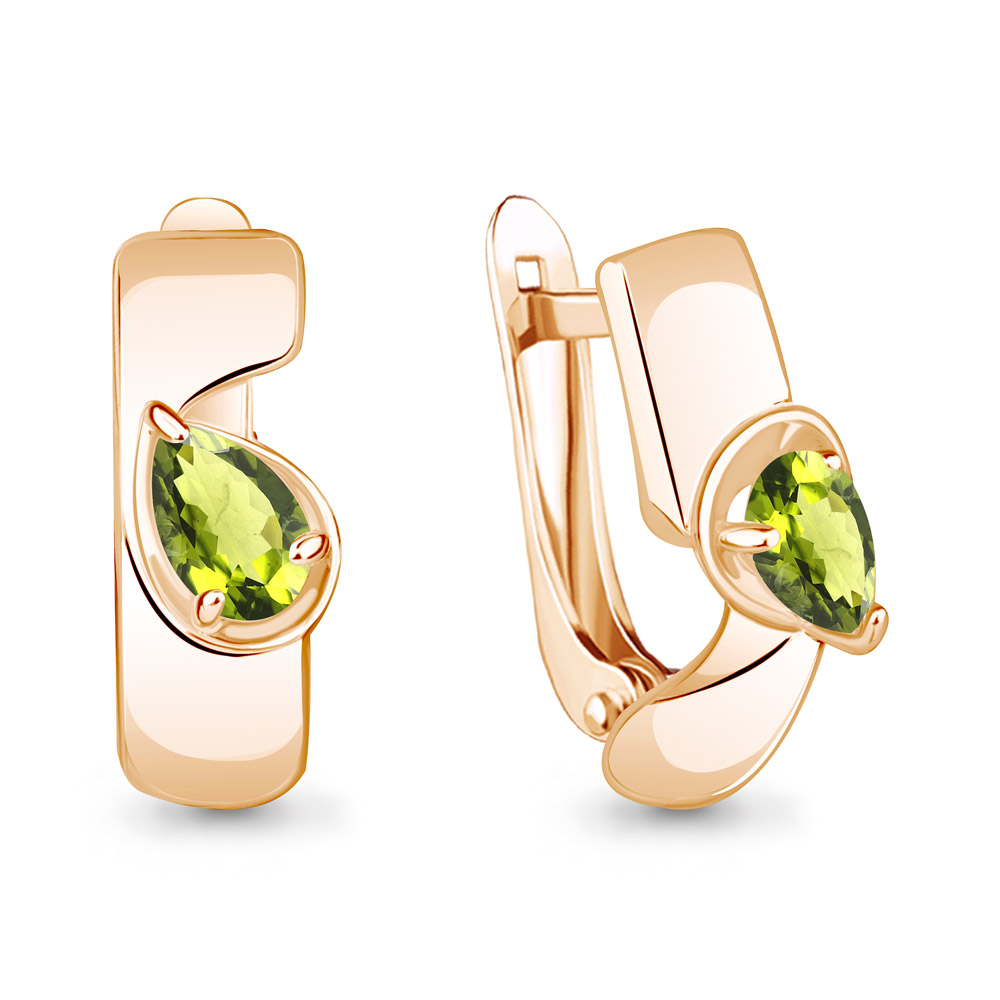 

Серьги из серебра с хризолитом Aquamarine Aquamarine 4780507_925_з, 4780507_925_з