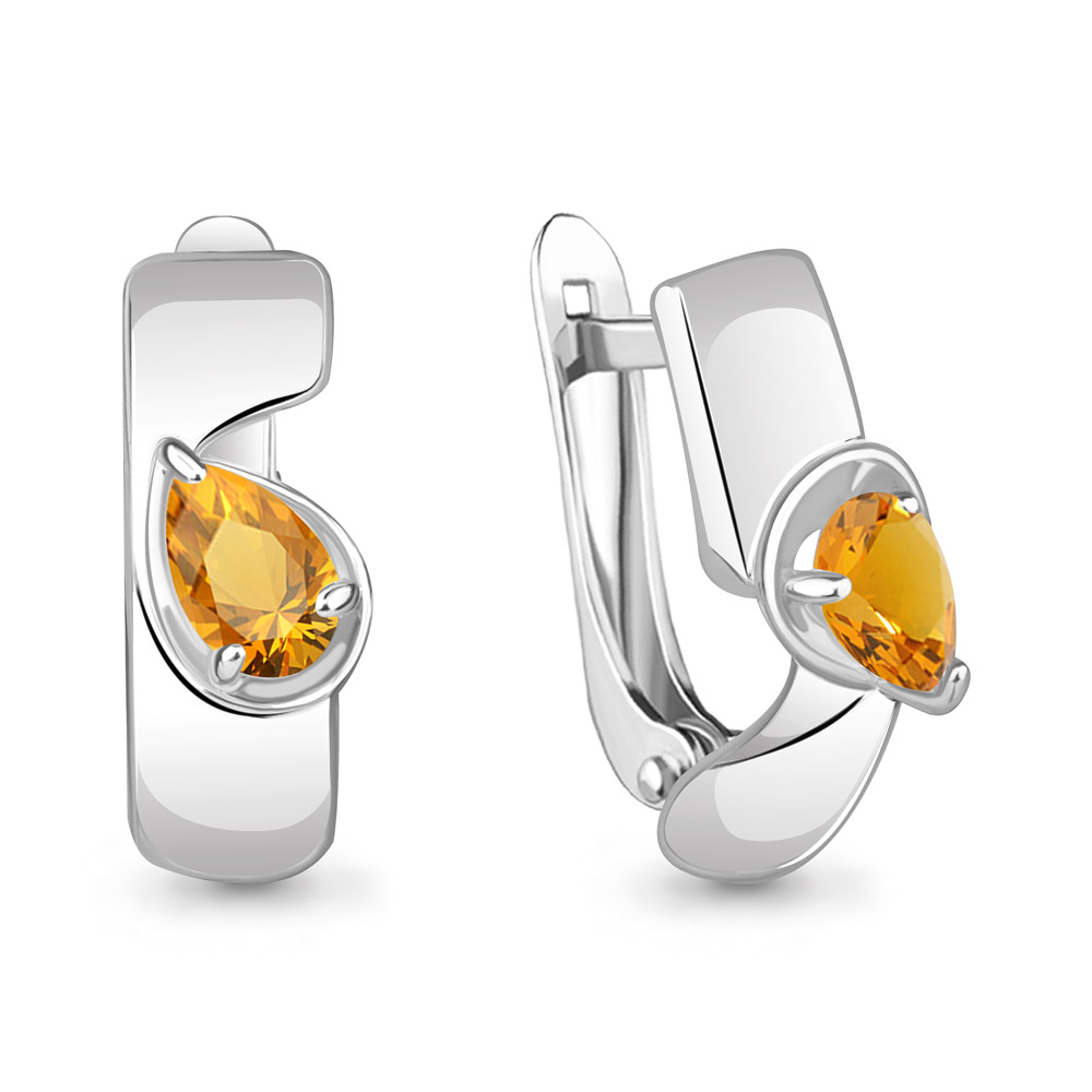 

Серьги из серебра с цитрином Aquamarine Aquamarine 4780506_925_р, 4780506_925_р