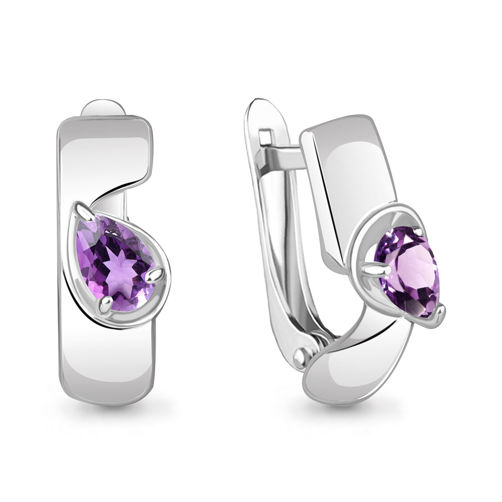 

Серьги из серебра с аметистом Aquamarine Aquamarine 4780504_925_р, 4780504_925_р