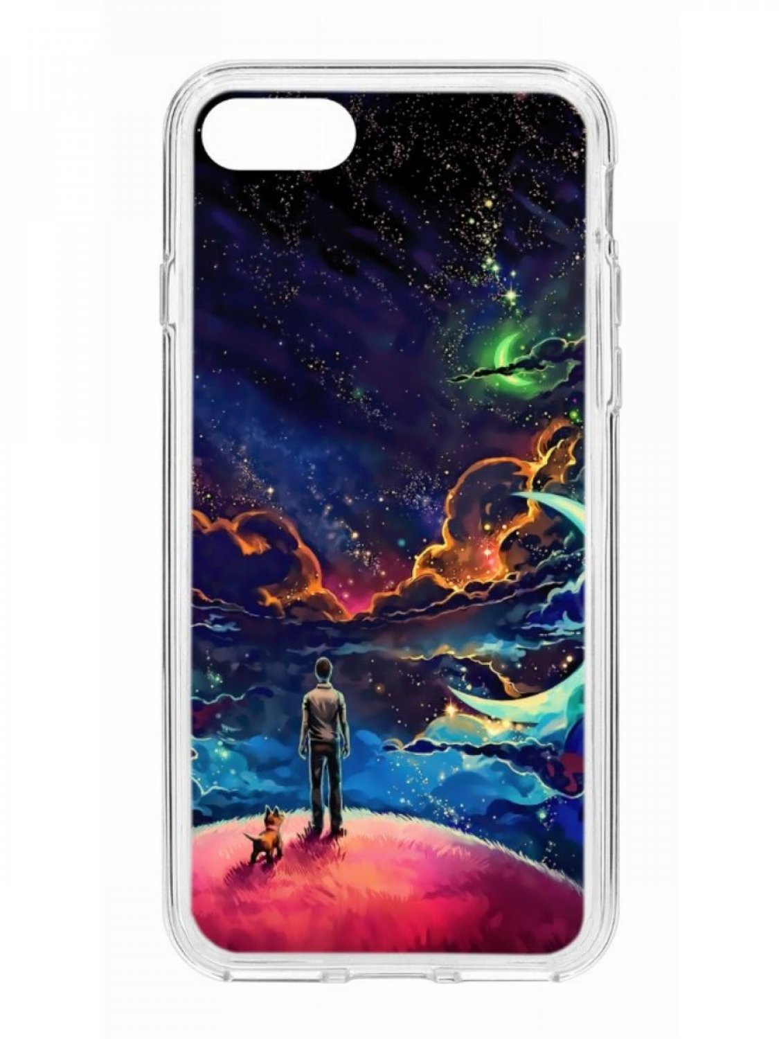 

Чехол для iPhone 7 /8 /SE 2020 КRUЧЕ Print Минни прозрачный с рисунком