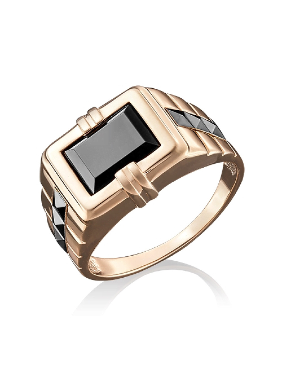 

Кольцо из золота р.  PLATINA jewelry 01-4805-00-281-1111-46, оникс, 01-4805-00-281-1111-46