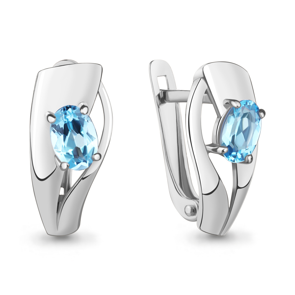 

Серьги из серебра с топазом Aquamarine Aquamarine 4780105_925_р, 4780105_925_р