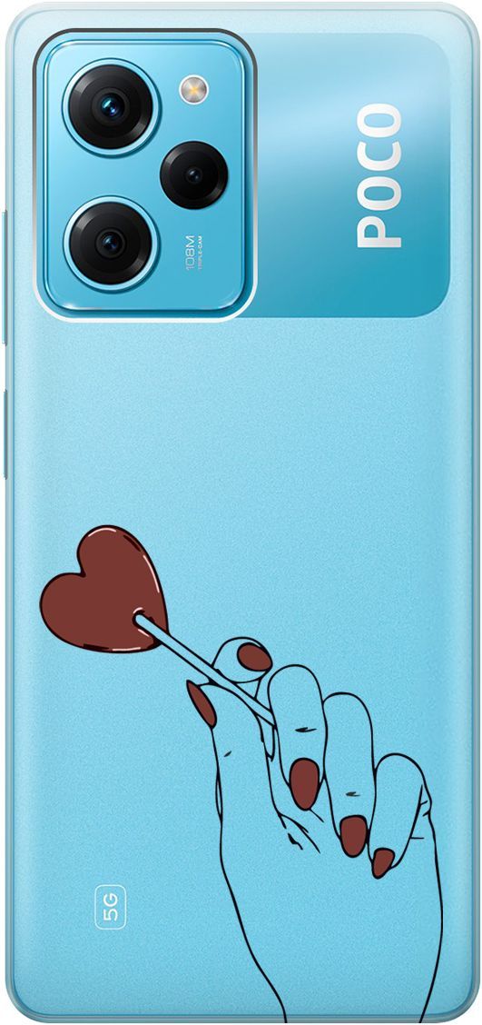 

Чехол на Xiaomi Poco X5 Pro 5G "Heartbreaker" прозрачный, Прозрачный;красный, 158261