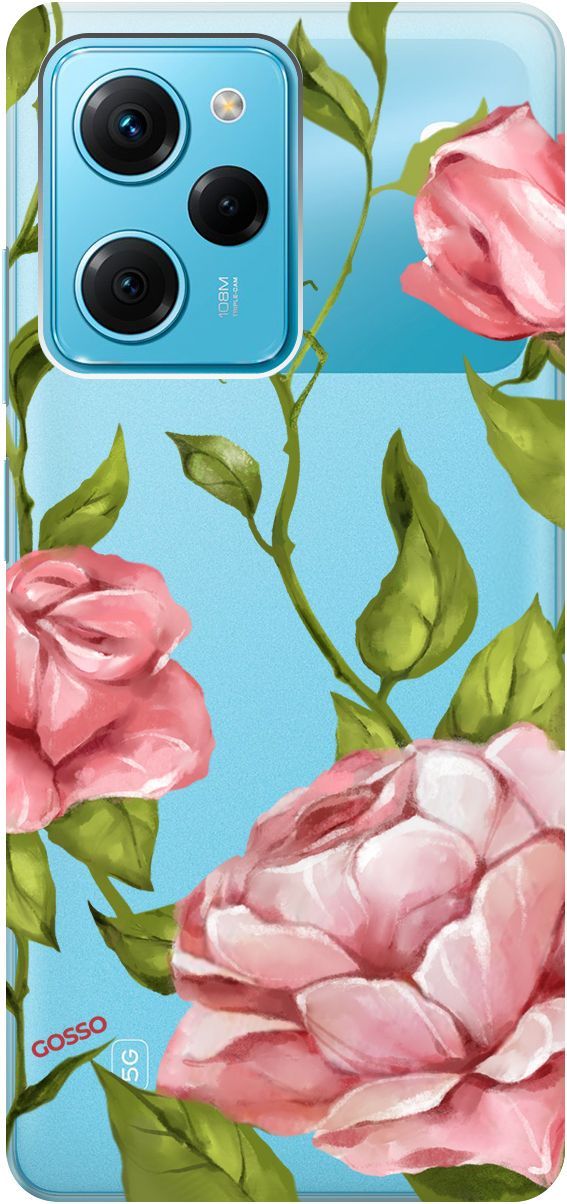 

Чехол на Poco X5 Pro 5G "Amazing Roses" прозрачный, Прозрачный;белый, 158261