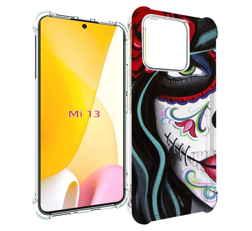 

Чехол MyPads девушка в масочке расписная женский для Xiaomi 13, Прозрачный, Tocco