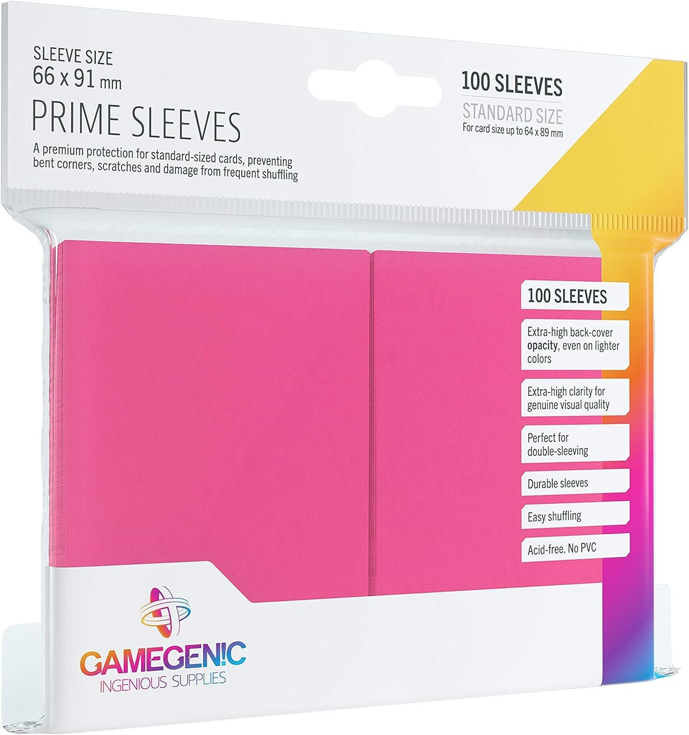 Протекторы для карт Prime Sleeves Pink (100)