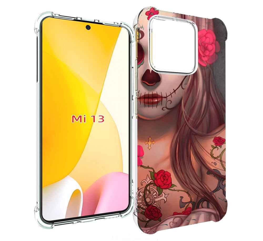 

Чехол MyPads девочка в рисунках для Xiaomi 13, Прозрачный, Tocco
