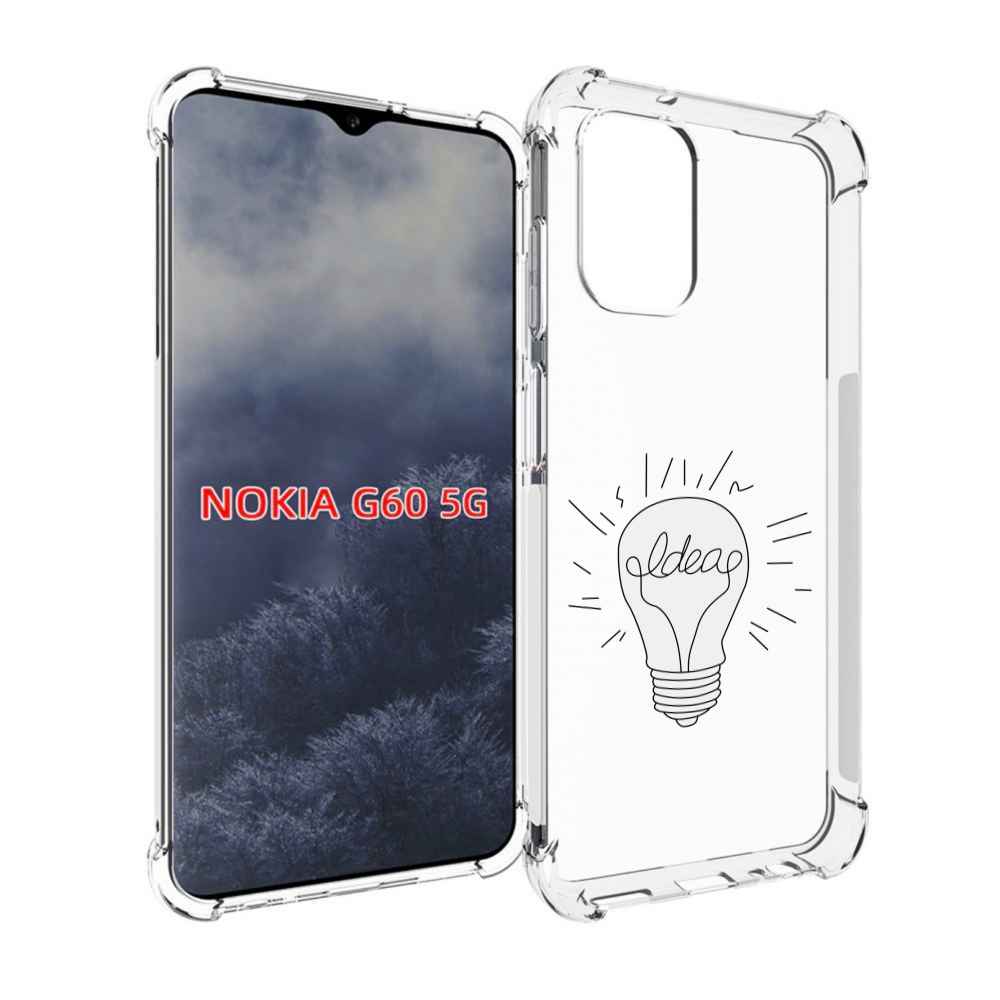 

Чехол MyPads лампочка-с-идеей для Nokia G60 5G, Прозрачный, Tocco