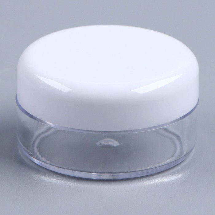 Помадница - бальзамница банка литьевая цвет белый, 5 шт банка пластиковая для сыпучих продуктов виктори 7×7×15 см белый