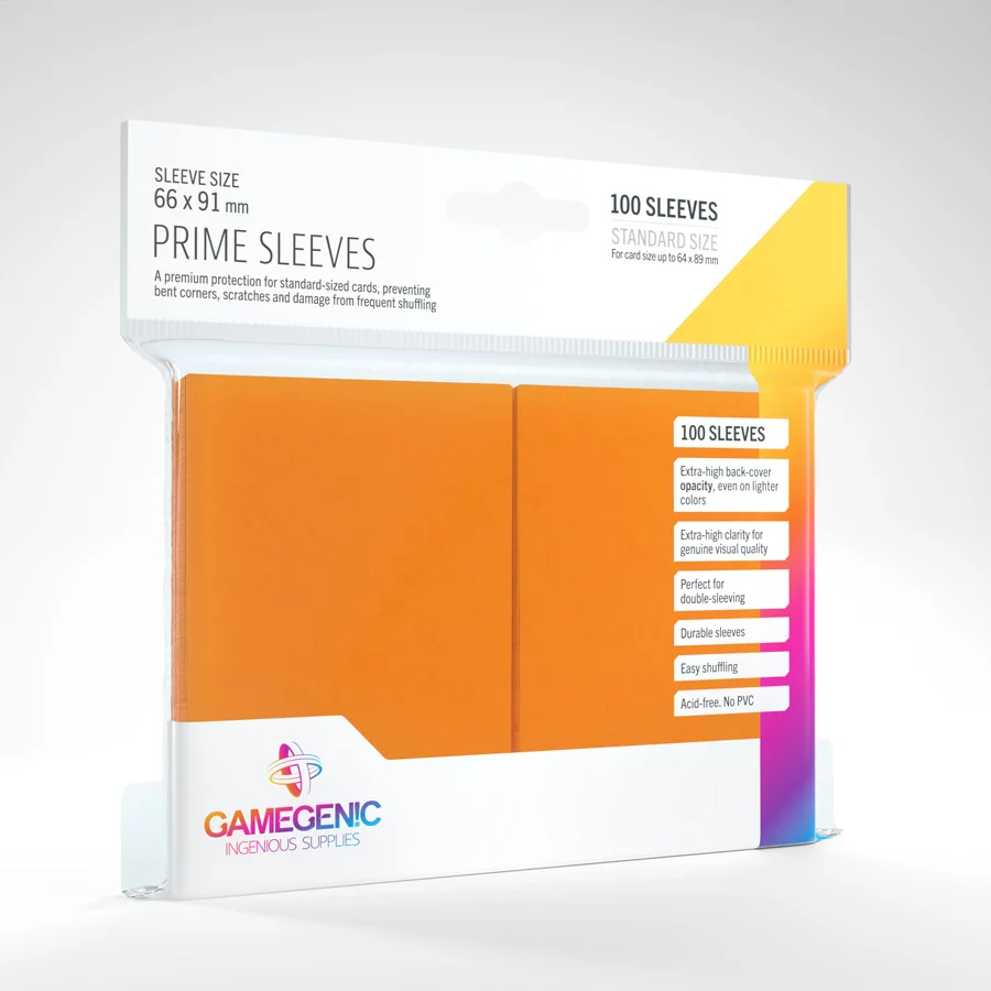 

Протекторы для карт Prime Sleeves Orange (100), Оранжевый, GGS10023ML